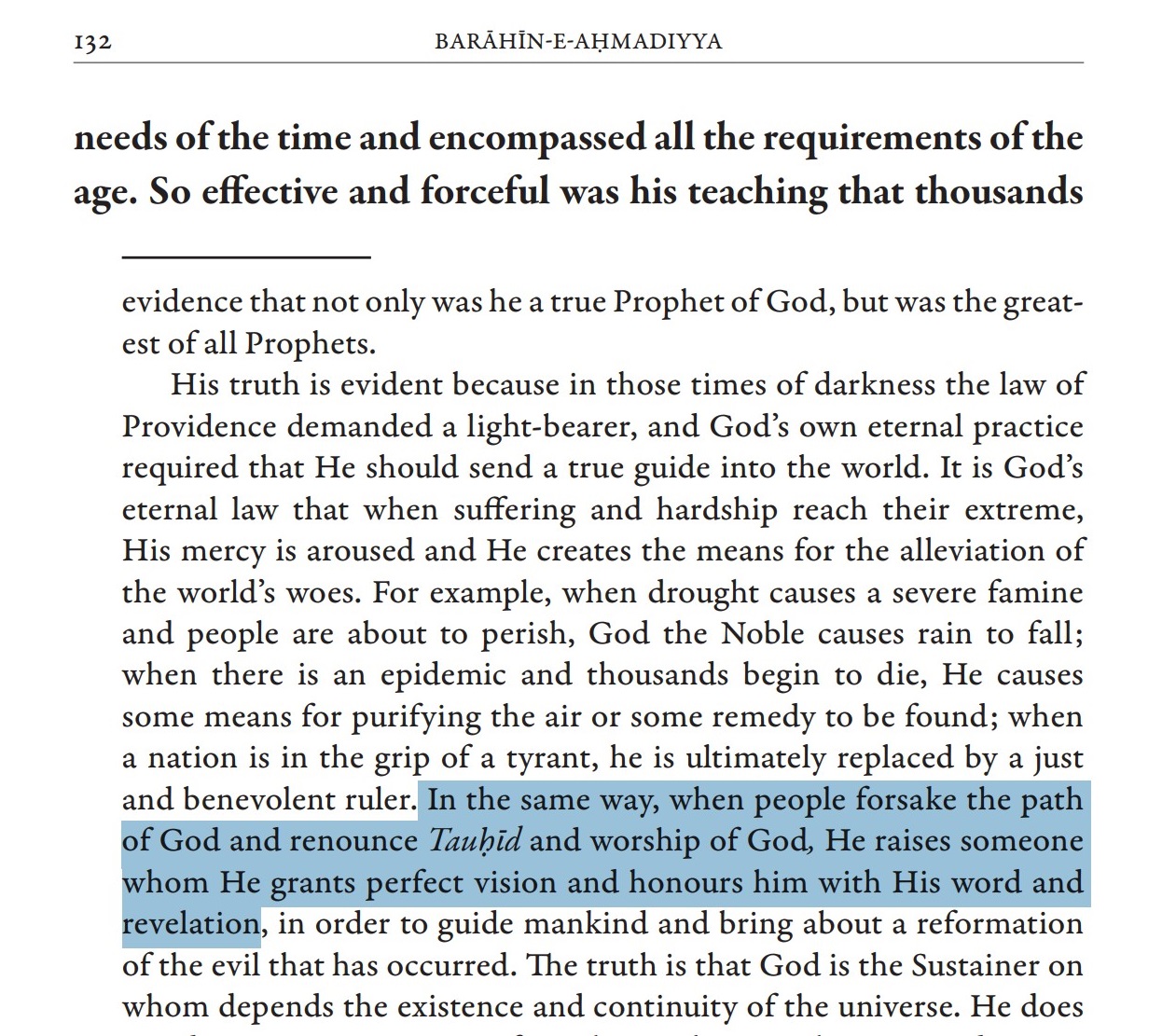 Scan of Braheen-e-Ahmadiyya page regarding divine appointment